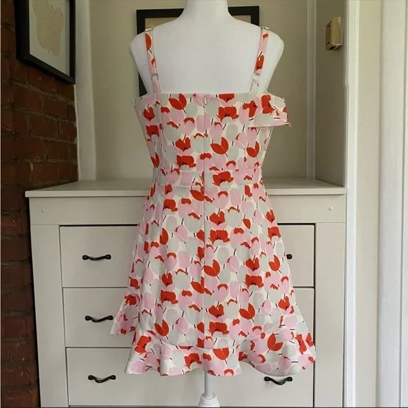 Black Halo Women's Zalda Ruffled Floral Mini Dress - Picture 3 of 16